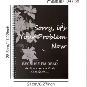 My Final Wishes and Wellness Planning Binders – 21 Options – End-of-Life Planner – Black and White