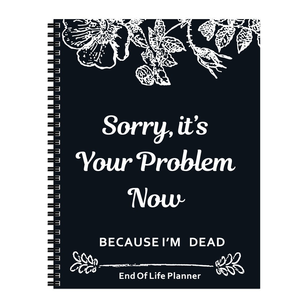 My Final Wishes and Wellness Planning Binders – 21 Options – End-of-Life Planner – Gray