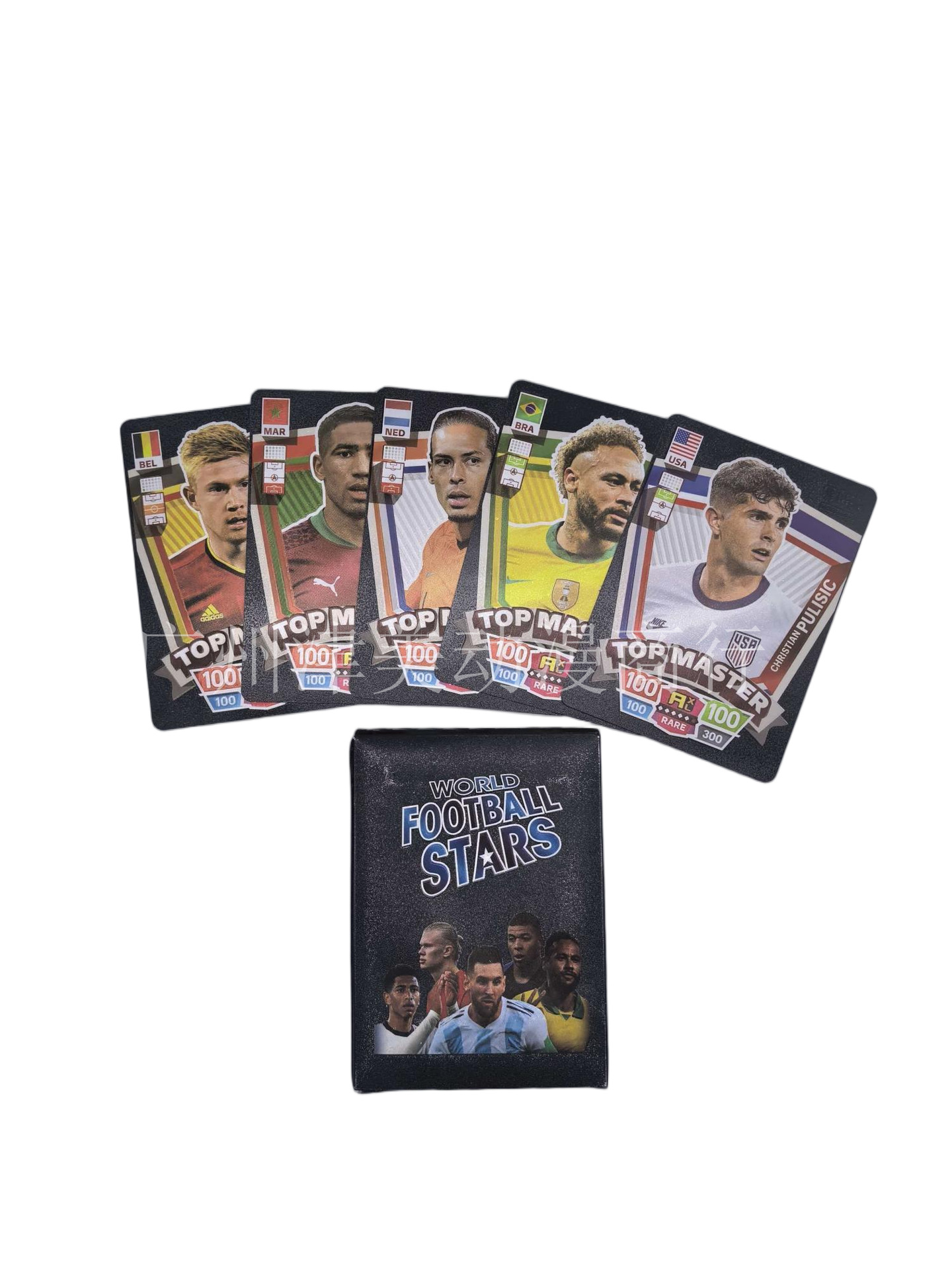 Football Star Collectible Cards - C Version Black - 55 Cards
