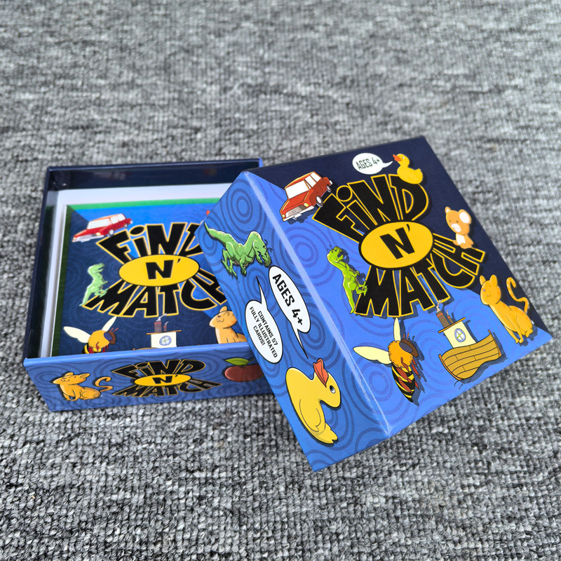 Find n' Match Animals Card Game - Blue Box