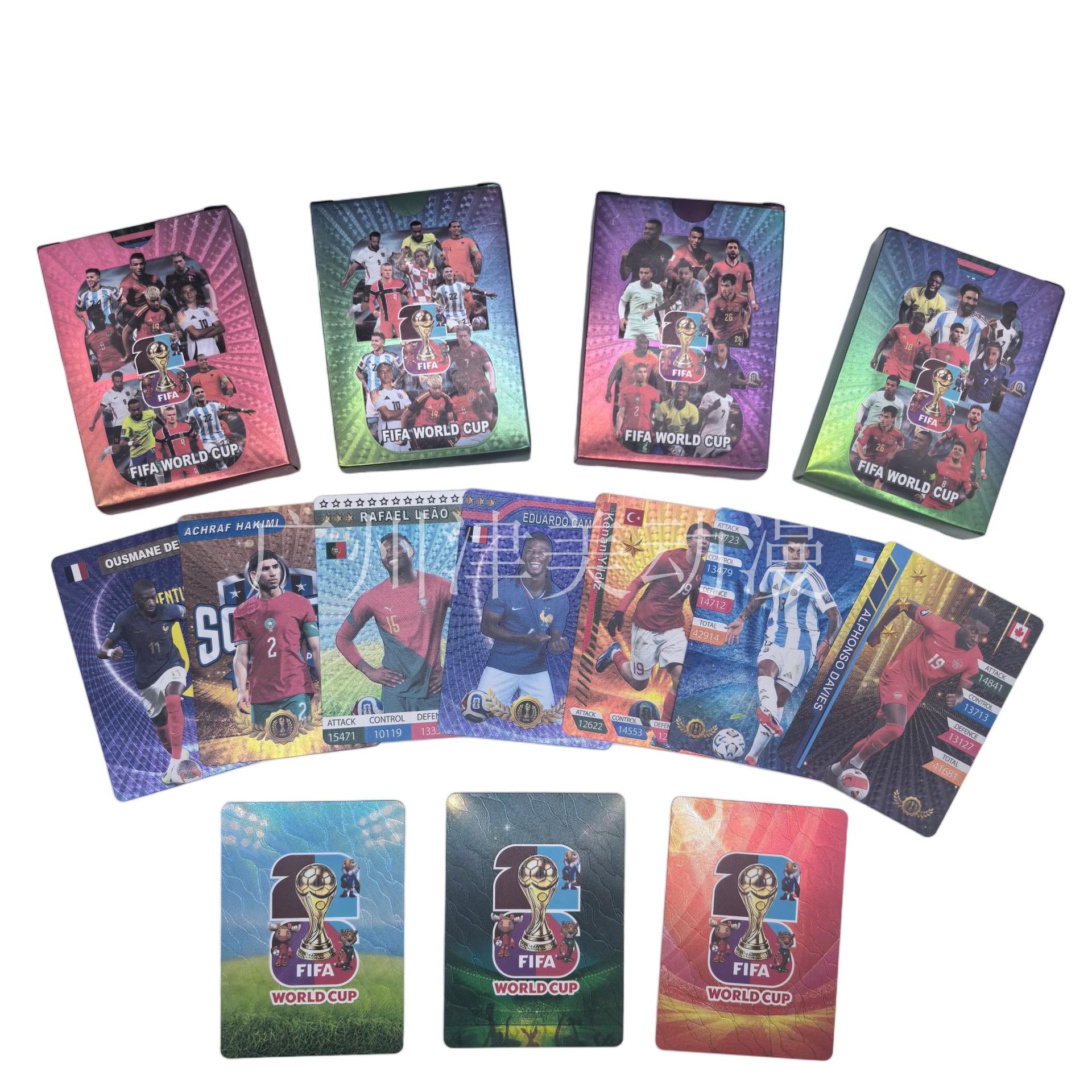 Football Star Collectible Cards - 2026 - B Model Multicolor - 55 Cards - English Edition