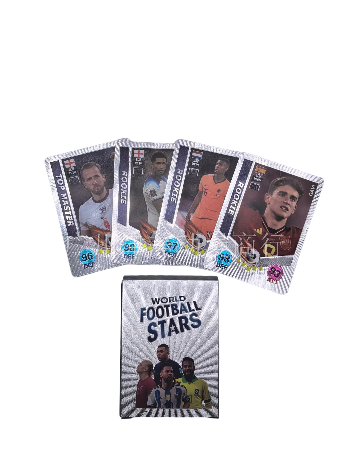 Football Star Collectible Cards - D Version Silver - 55 Cards