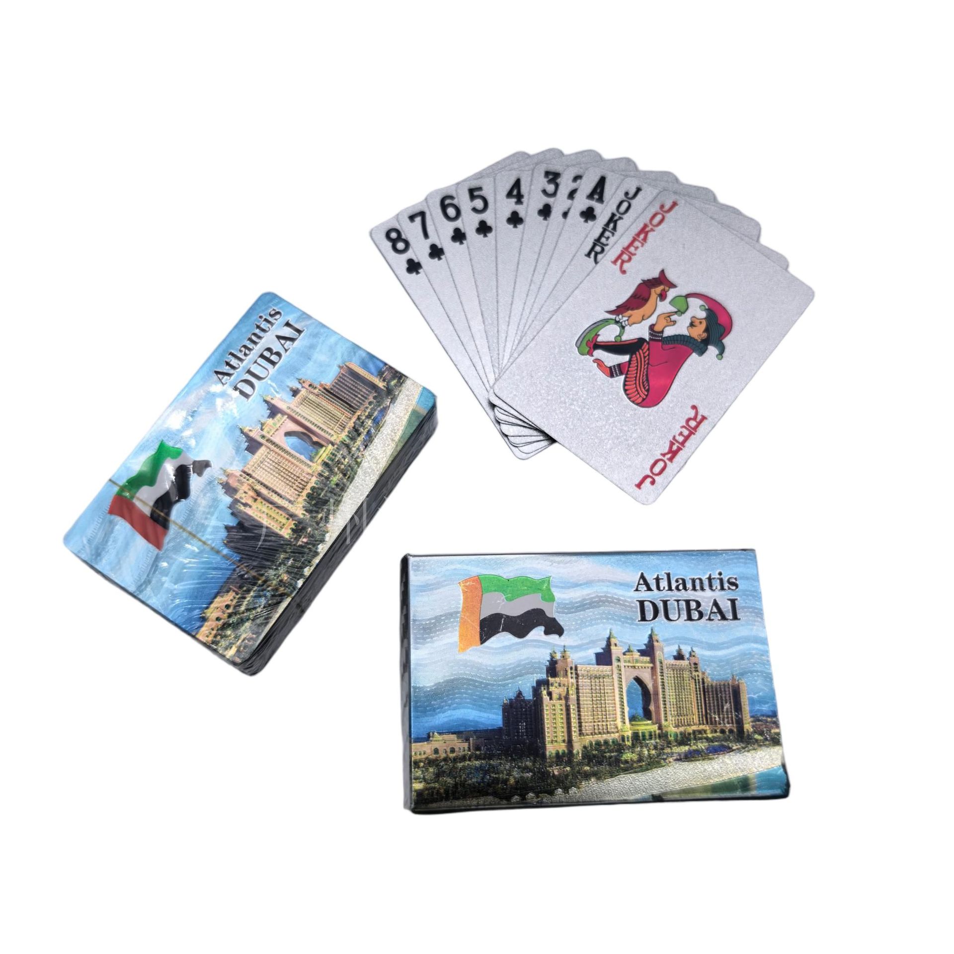 Atlantis Hotel Silver Foil Playing Cards