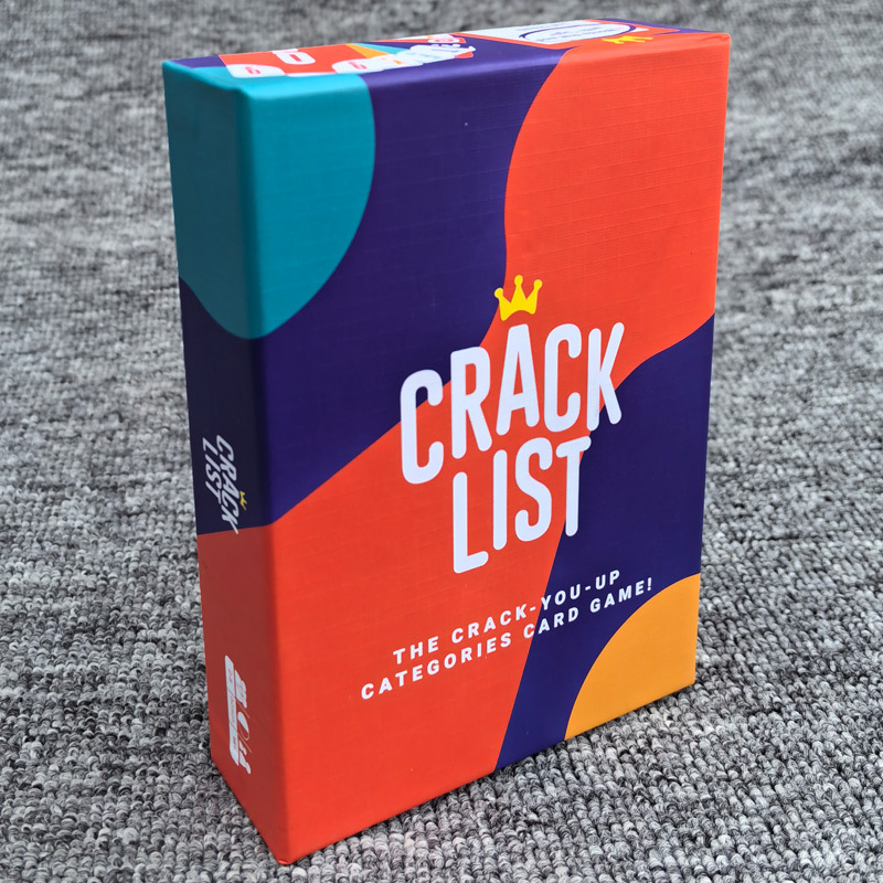 Crack List Category Card Game