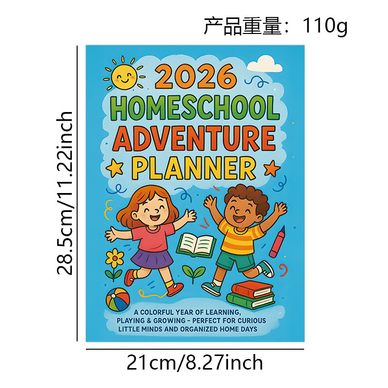 Kids' Learning and Wellness Workbooks – 6 Options – 2026 Homeschool Adventure Planner