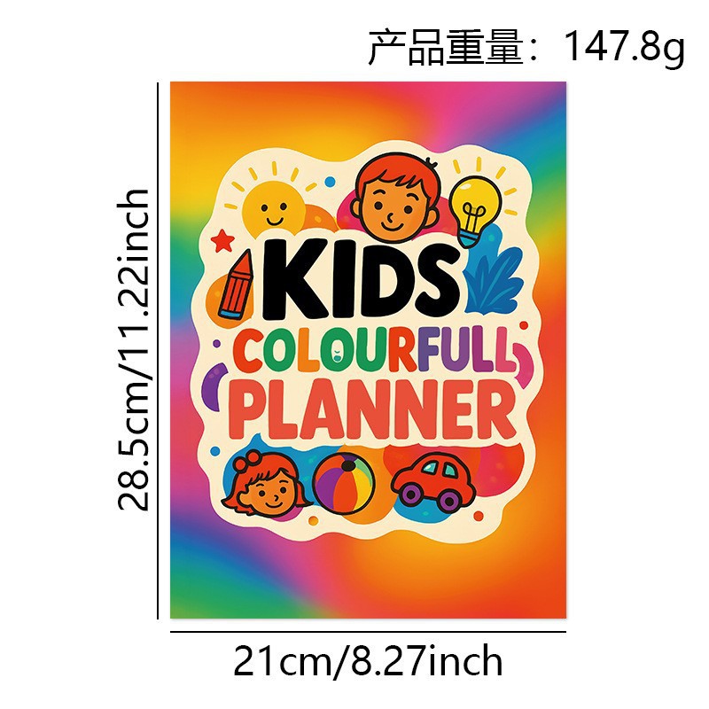 Assorted Guided Planners, Journals and Wellness Workbooks – 74 Options – Kids Colorful Planner