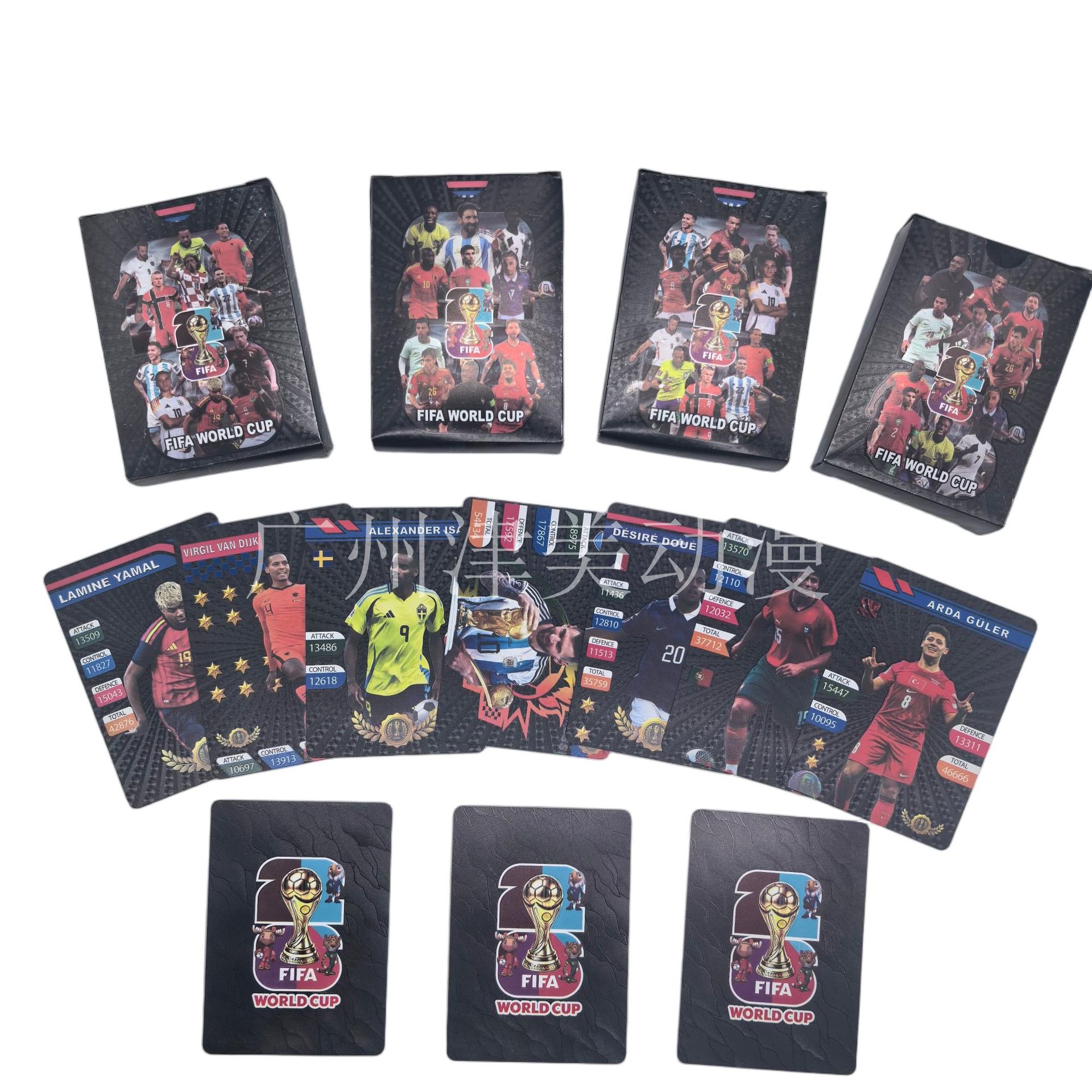 Football Star Collectible Cards - 2026 - B Version Black - 55 Cards