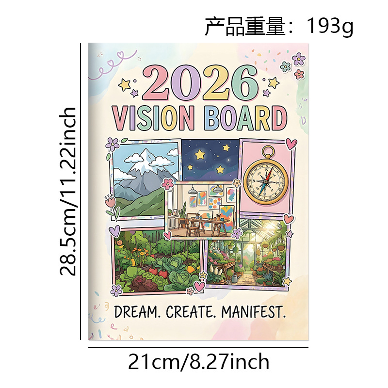 Assorted Guided Planners, Journals and Wellness Workbooks – 74 Options – 2026 Vision Board Workbook