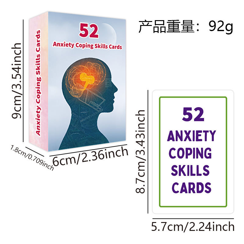 Activity, Wellness and Educational Card Decks – 13 Options – 52 Anxiety Coping Skills Cards