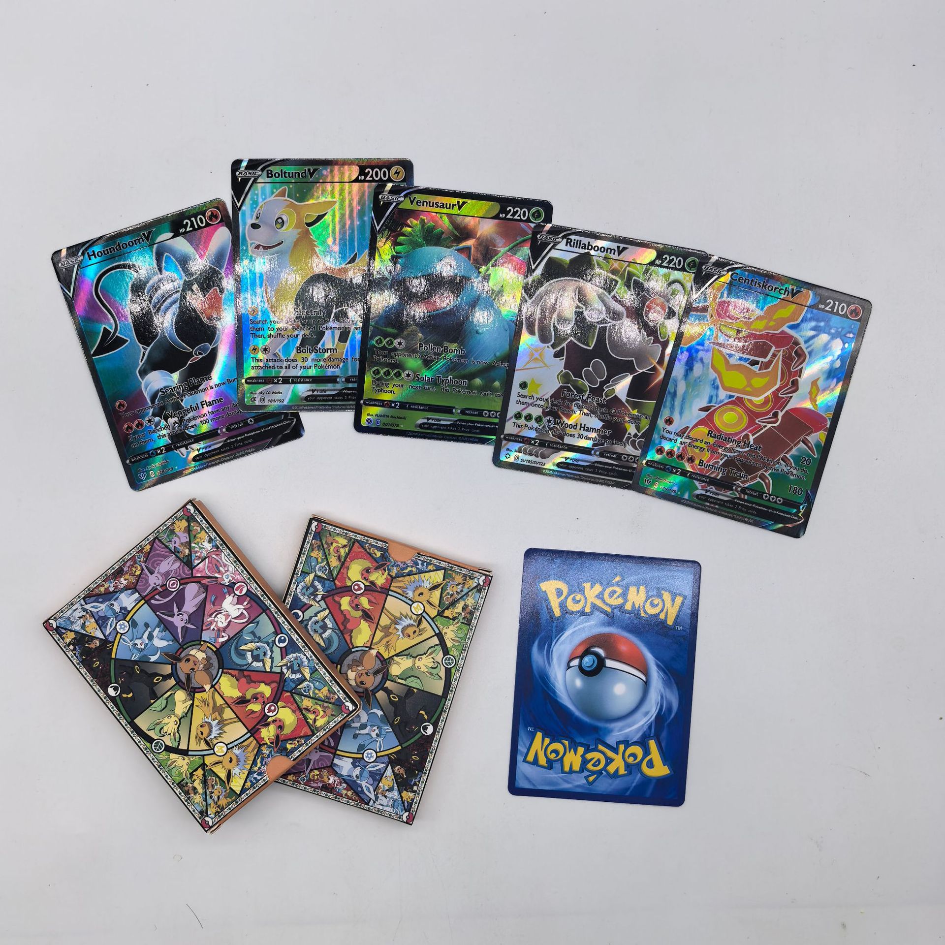 Pokemon V Foil Trading Cards - 20 Cards - English Edition