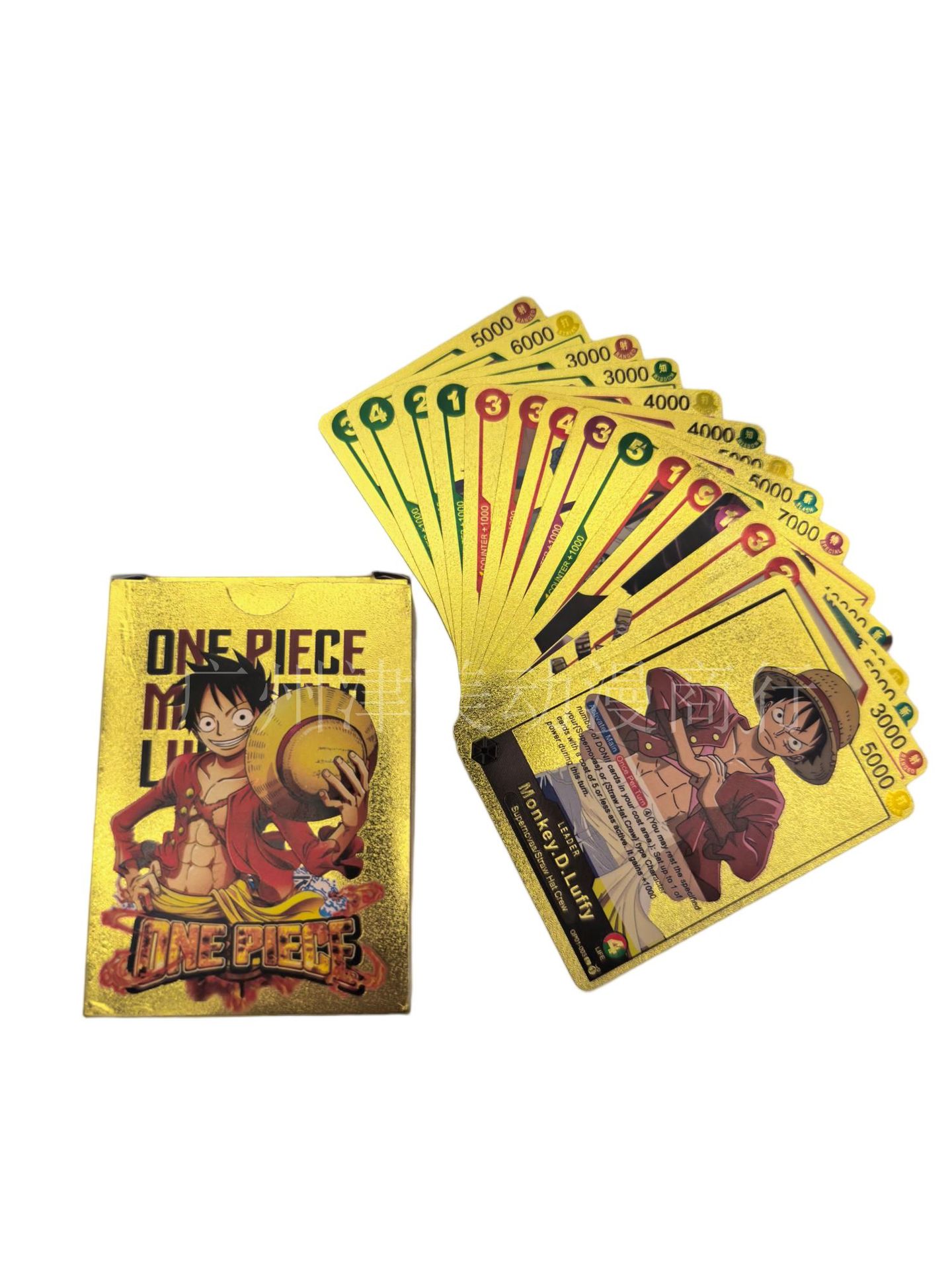 One Piece Gold Foil Trading Cards - 55 Cards