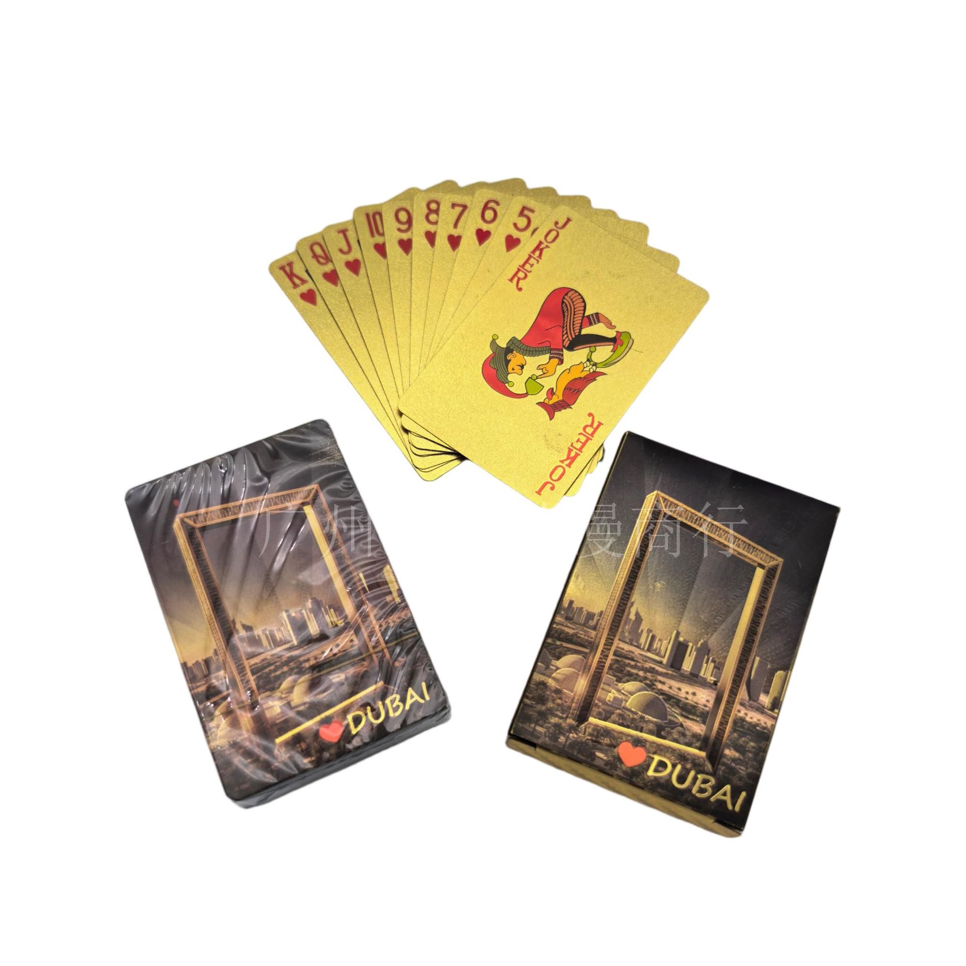 Dubai Frame Gold Foil Playing Cards