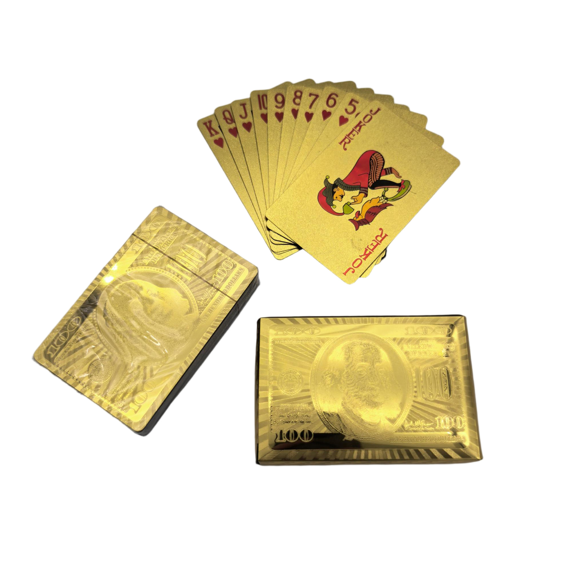 Hong Kong Skyline Gold Foil Playing Cards