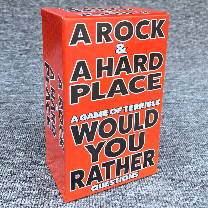 A Rock and a Hard Place Would You Rather Card Game
