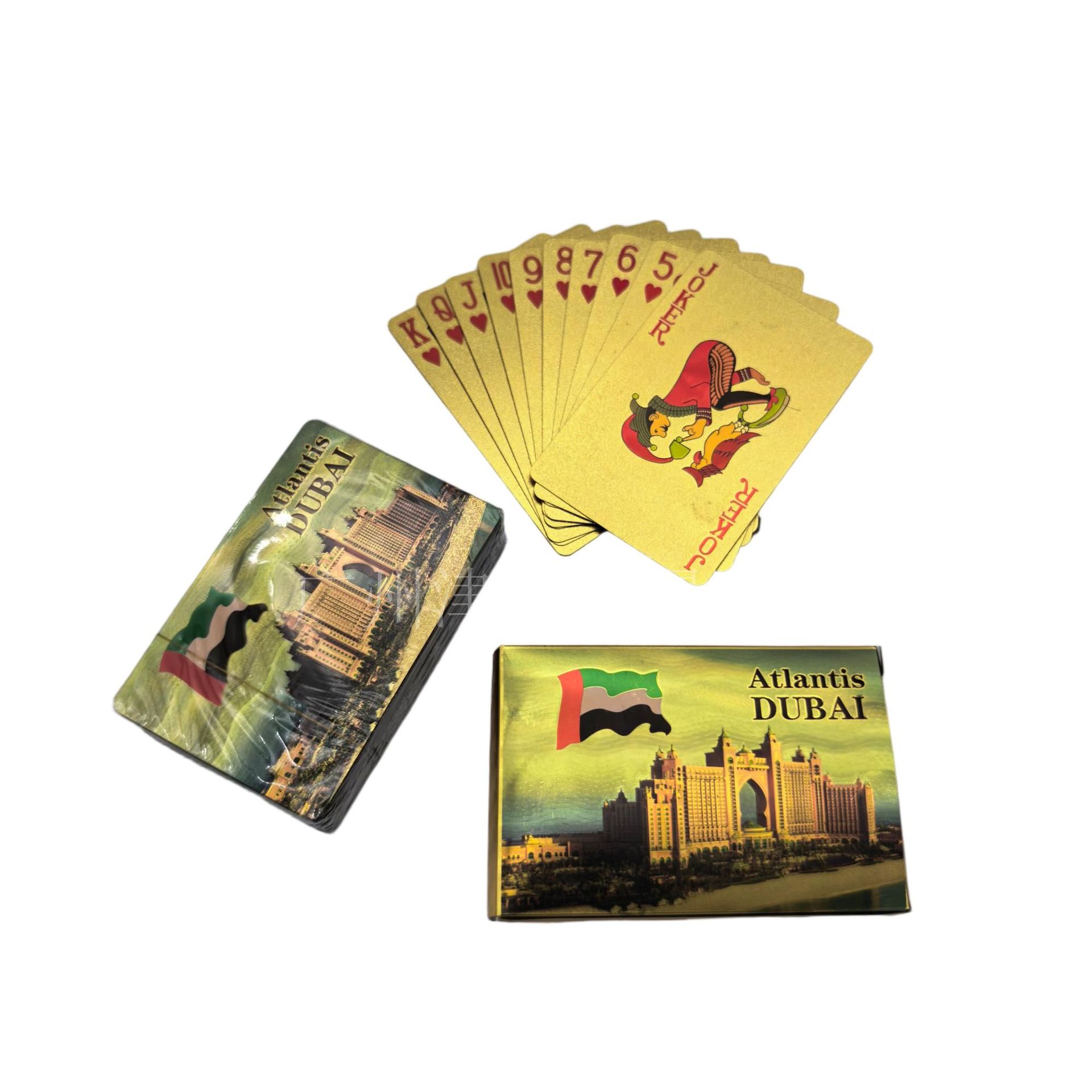 Atlantis Hotel Gold Foil Playing Cards
