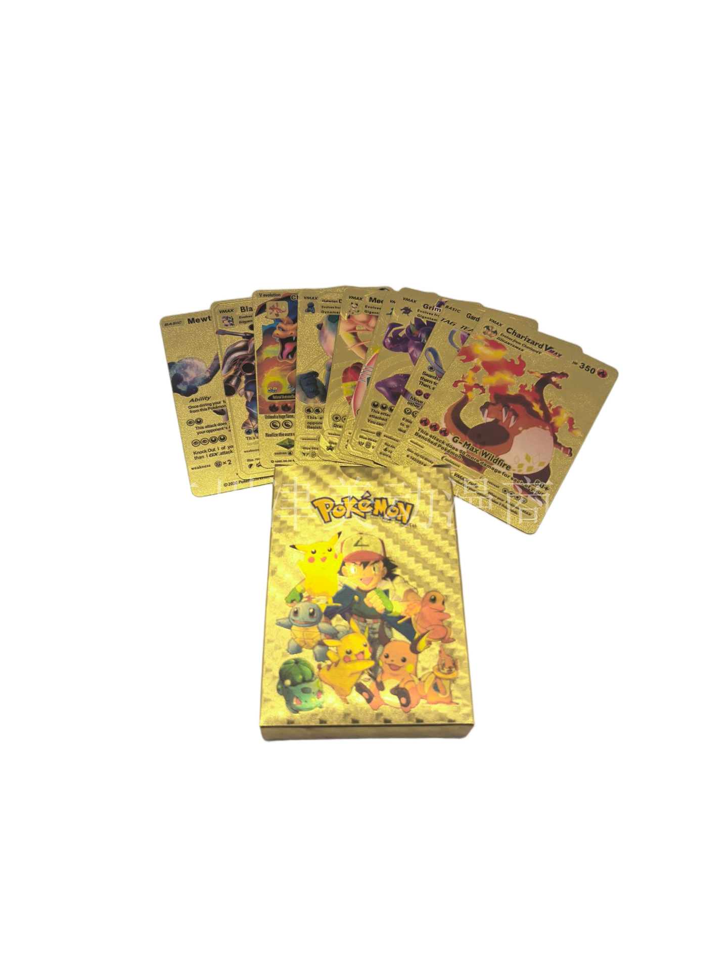 Pokemon Foil Trading Cards - Gold - 55 Cards - English Edition