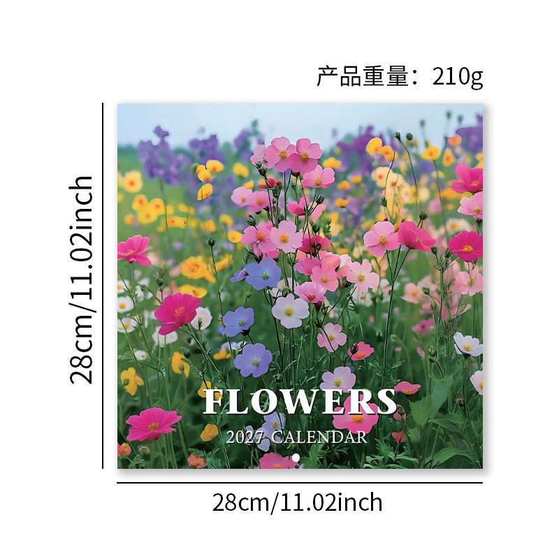 Assorted 2027 Novelty Wall Calendars – 15 Designs – Colorful Flowers