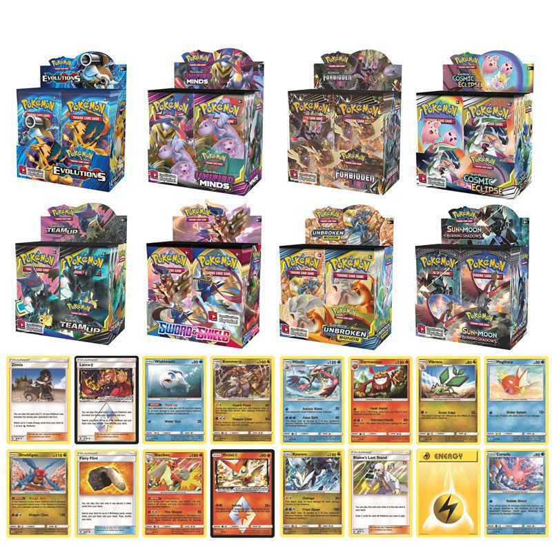Pokemon Trading Card Packs - 5 Random Packs - English Edition