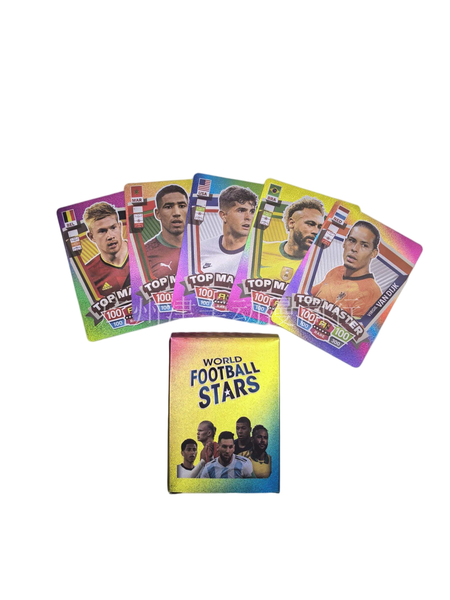 Football Star Collectible Cards - C Version Multicolor - 55 Cards
