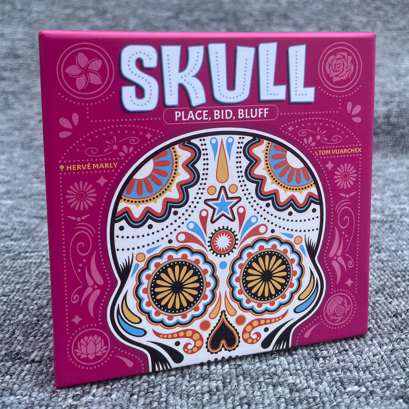 Skull Bluffing Party Game - Pink Box
