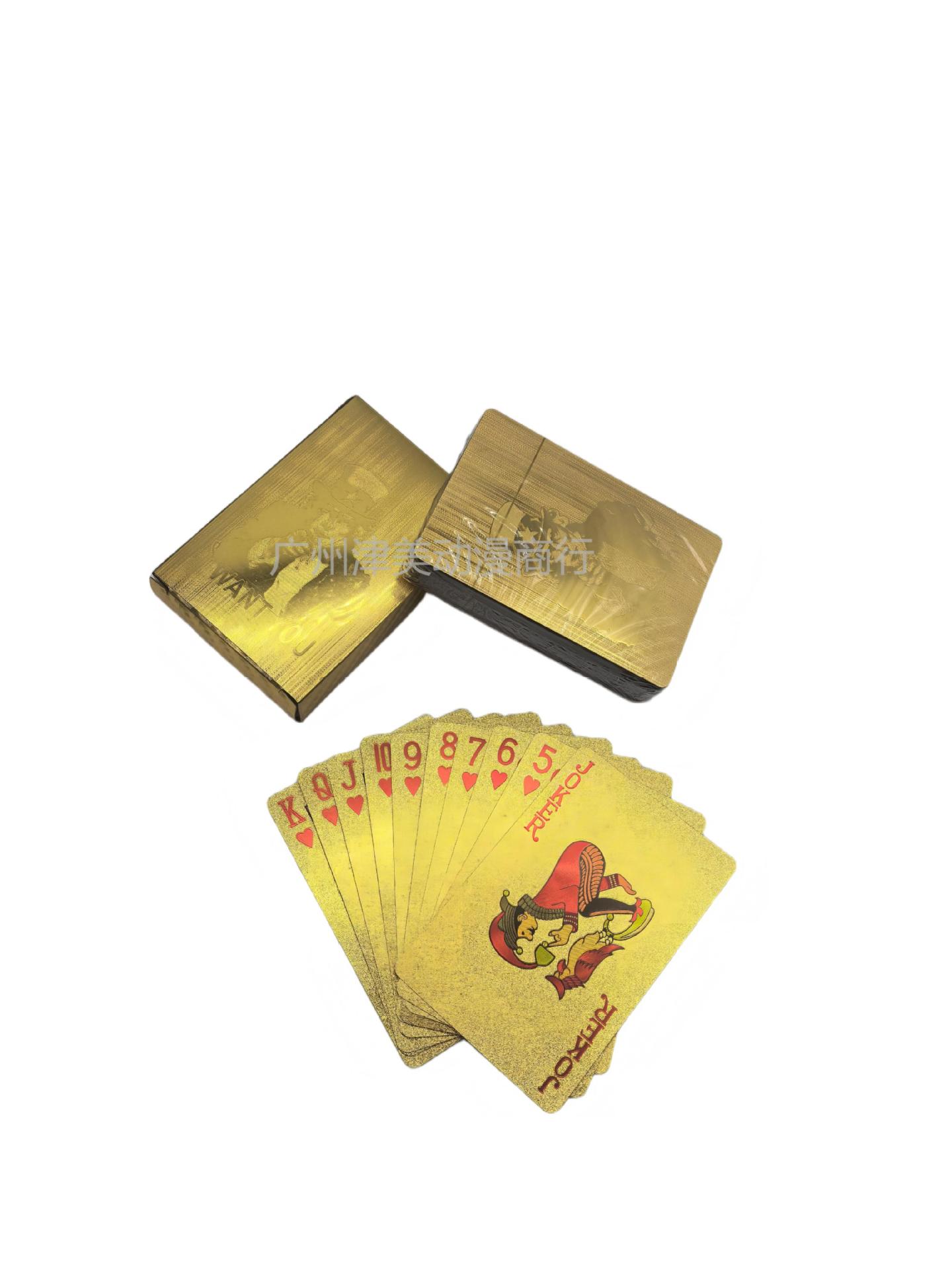 Magician Motif Gold Playing Cards