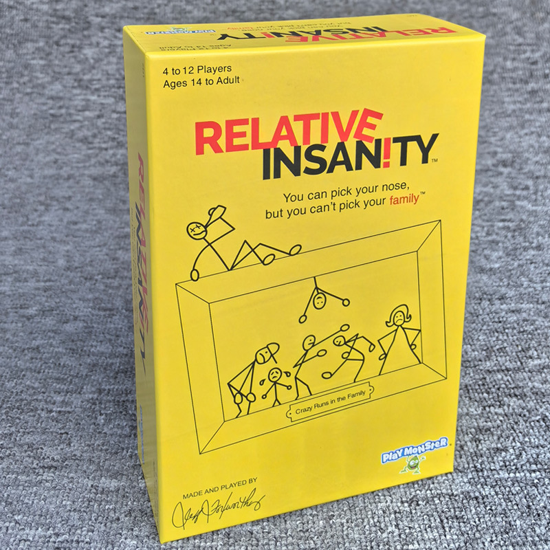 Relative Insanity Party Card Game