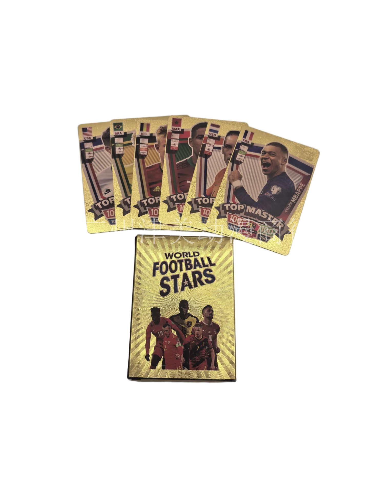 Football Star Collectible Cards - C Version Gold - 55 Cards