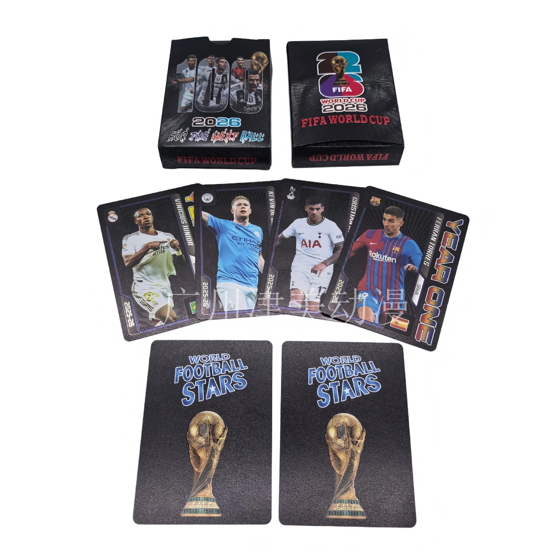 Football Star Collectible Cards - 2026 - A Version Black - English Edition
