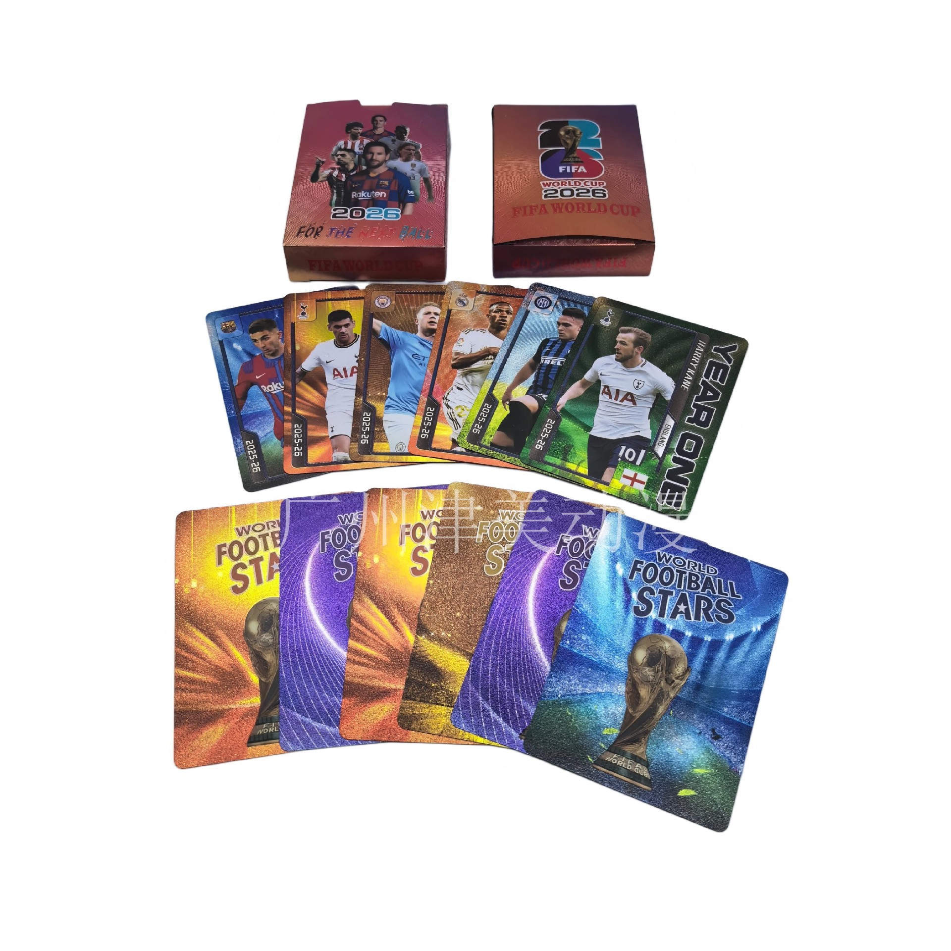 Football Star Collectible Cards - 2026 - A Version Multicolor - English Edition