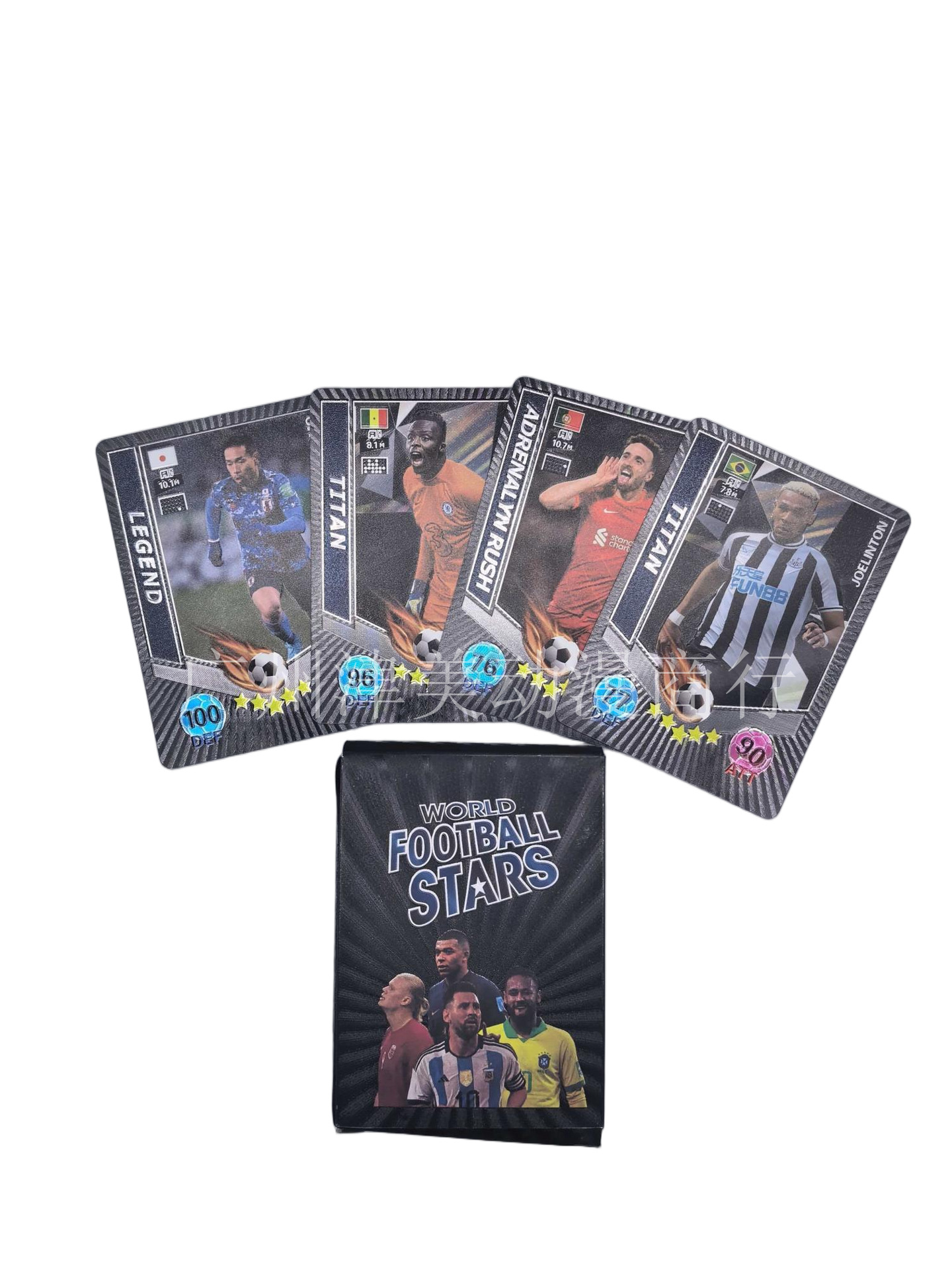 Football Star Collectible Cards - D Version Black - 55 Cards