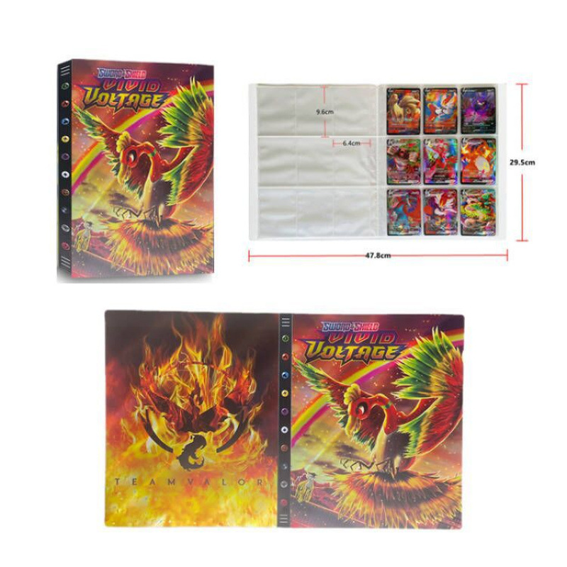 Pokemon - Trading Card Binder - 9-Pocket - Holographic - Design 9-40